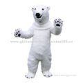 Polar bear plush animal costume
